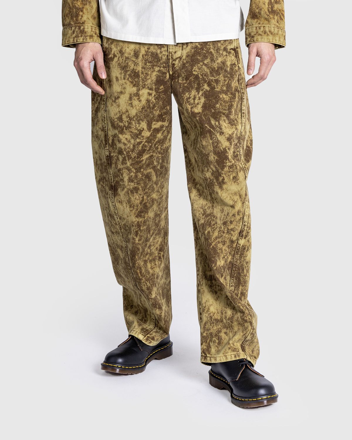 Lemaire – Twisted Belted Pants Denim Acid Snow Bronze